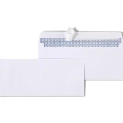 Staples QuickStrip EasyClose Self Seal Security Tinted #10 Business Envelopes, 4 1/8" x 9 1/2", White, 100/Box (ST50308-CC)* Security Tinted