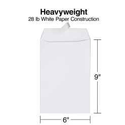 Staples QuickStrip EasyClose Self Seal #1 Catalog Envelopes, 6
