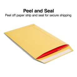 Staples QuickStrip EasyClose Kraft Self Seal #1 Catalog Envelopes, 6" x 9", Kraft, 100/Box (ST20140/20140)* Catalog