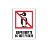SI Products Staples Refrigerate Do Not Freeze Label, 03"L x 04"W, 500/Roll (DL4000)* Shipping Labels
