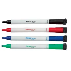 Staples Remarx Dry Erase Markers, Bullet Point, Assorted, 4/Pack (29329) Best