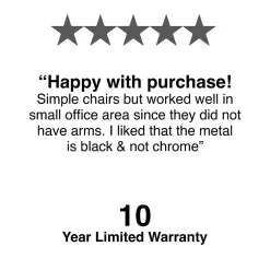 Discount Resin Stacking Chair, Black, 4/Pack (51475) Folding & Stacking