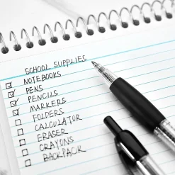 Staples ® Retractable Ballpoint Pens, Fine Point, 0.7mm, Black Ink, Dozen (50786-CC) Discount