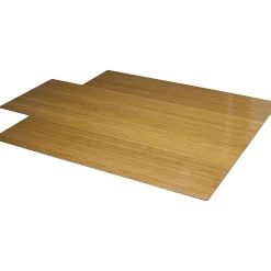 New ® Roll Up Carpet & Hard Floor Chair Mat with Lip, 44" x 52", Low-Pile, Natural (PB0105ST) Chair Mats
