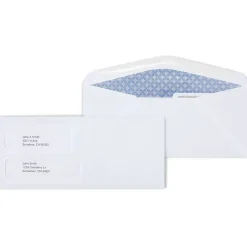 Staples Security Tinted #9 Double Window Envelopes, 3 7/8" x 8 7/8", White, 500/Box (ST266759-CC)* Security Tinted