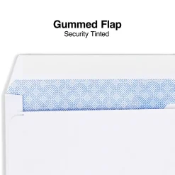 Staples Security Tinted #8 Business Envelopes, 3 5/8" x 8 5/8", White, 500/Box (438614-CC)* Security Tinted