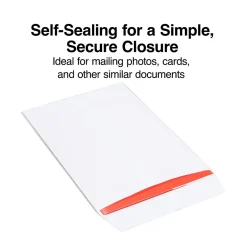 Staples Self Seal #1 Catalog Envelopes, 6"L x 9"H, White, 100/Box (SPL609121)* Catalog