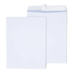 Staples Self Seal Catalog Envelopes, 10"L x 13"H, White, 100/Box (21571)* Catalog