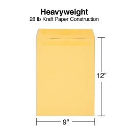 Staples Self Seal Kraft Catalog Envelopes, 9