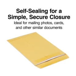 Staples Self Seal Kraft Catalog Envelopes, 7.5"L x 10.5"H, Brown, 100/Box (534792/17105)* Catalog