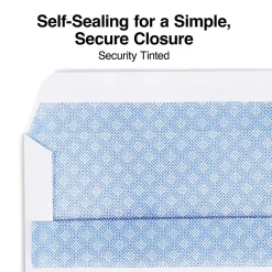 Staples Self Seal Self Seal Security Tinted #8 Double Window Envelopes, 3 5/8" x 8 5/8", White, 500/Box (ST28732-CC)* Security Tinted