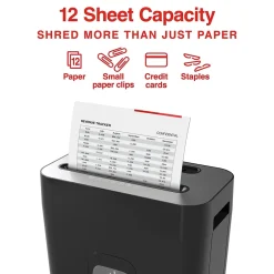 Staples 12-Sheet Cross-Cut Multi-Media Shredder (ST62151)* Shredders & Accessories