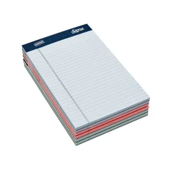 Staples Signa Notepads, 5" x 8", Narrow, Assorted Pastel, 50 Sheets/Pad, 6 Pads/Pack (18139/18139STP) Sale