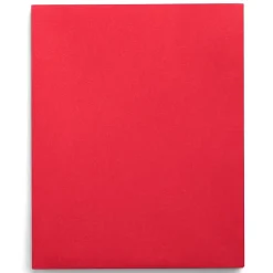 Staples Smooth 2-Pocket Paper Folder, , 25/Box (27532-CC) Red