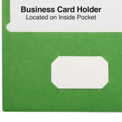 Staples Smooth 2-Pocket Paper Folder, , 25/Box (ST27533) Green Online