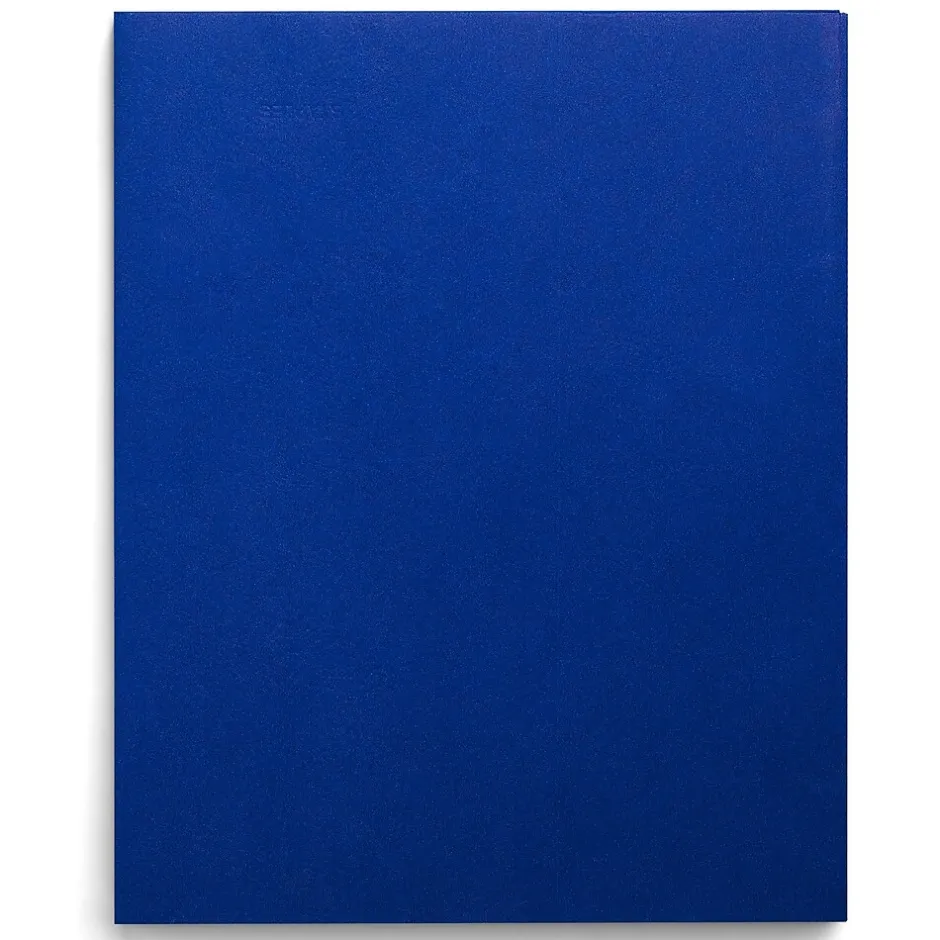 Staples Smooth 2-Pocket Paper Folder, Electric , 25/Box (27534-CC) Blue