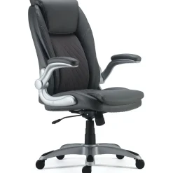 Clearance Sorina Ergonomic Bonded Leather Swivel Executive Chair, Grey (53253) Ergonomic Chairs