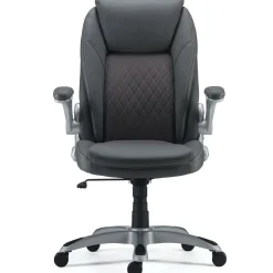 Best Sorina Ergonomic Bonded Leather Swivel Executive Chair, Grey (53253) Office Chairs