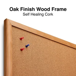 Outlet Standard Cork & Dry Erase Whiteboard, 4' x 3' (28324-CC) Dry Erase