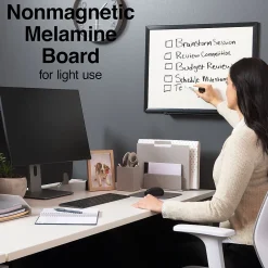 Online Standard Melamine Dry-Erase Whiteboard, Aluminum Frame, 2' x 1.5' (52679/28679) Dry Erase