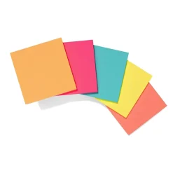 Hot Stickies Standard Notes, 3" x 3" Assorted, 400 Sheets/Pad, 1 Pad/Pack (S-33BRC/52557) Sticky Notes