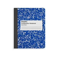 Staples 1-Subject Composition Notebooks, 7.5" x 9.75", Graph Ruled, 80 Sheets, /White (ST55070C) Blue Sale