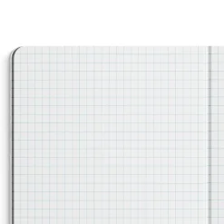 Staples 1-Subject Composition Notebook, 7.5" x 9.75", Graph Ruled, 80 Sheets, Black, 24/Carton (20075CT) New