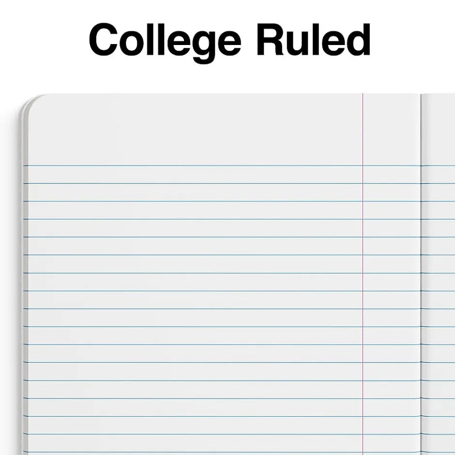 Staples 1-Subject Composition Notebooks, 7.5" x 9.75", College Ruled, 100 Sheets (ST55063C)