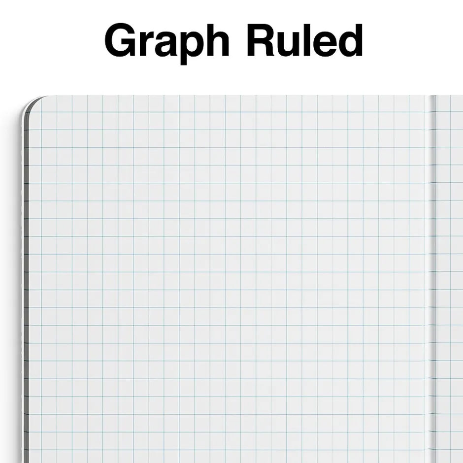 Staples 1-Subject Composition Notebook, 7.5" x 9.75", Graph Ruled, 80 Sheets, Black (ST55072C) Online