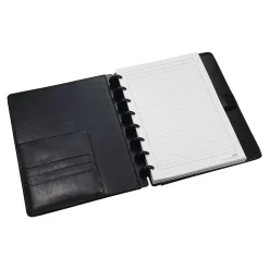 Staples 1-Subject Customizable Notebook, 6.75" x 8.75", Narrow Ruled, 60 Sheets, Black (20000) New