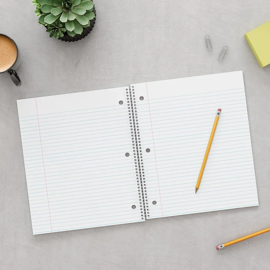 Staples 5-Subject Notebook, 8.5" x 11", College Ruled, 200 Sheets, Black (TR58363) Outlet