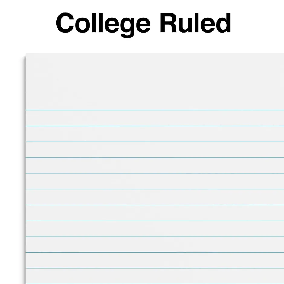 Staples 1-Subject Notebooks, 5" x 7.75", College Ruled, 80 Sheets, Assorted Colors, 3/Pack (ST11670C)