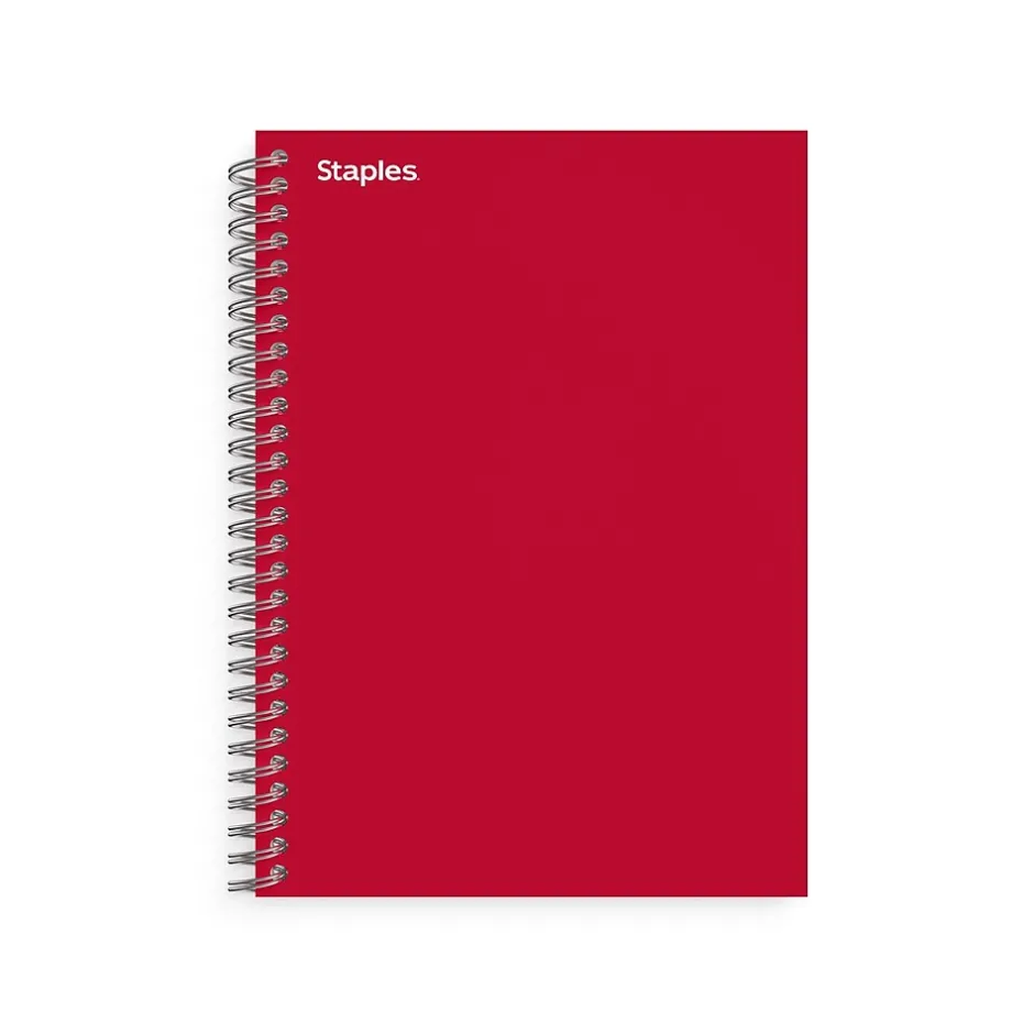 Staples ® 1-Subject Subject Notebooks, 5" x 7", College Ruled, 100 Sheets, Assorted (83357) Discount