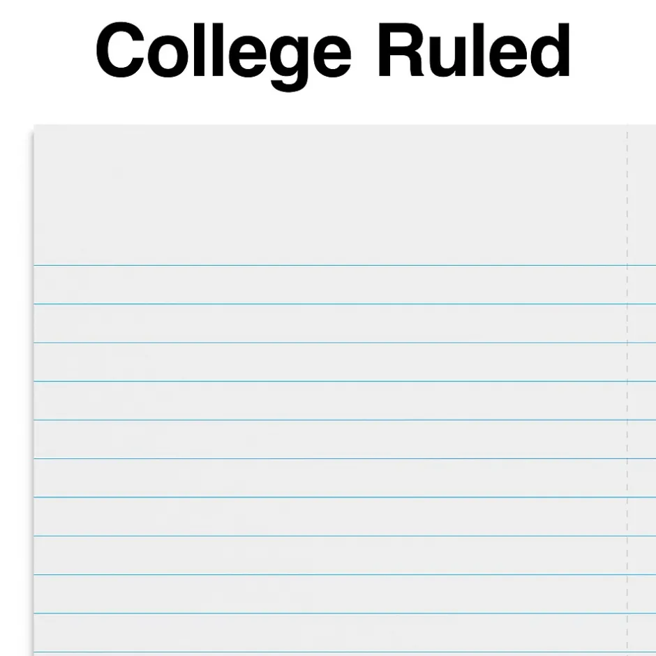 Staples ® 1-Subject Subject Notebooks, 5" x 7", College Ruled, 100 Sheets, Assorted (83357) Discount