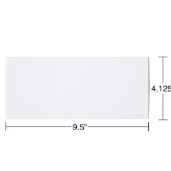 Staples Tear-Resistant EasyClose Security Tinted #10 Business Envelopes, 4 1/8