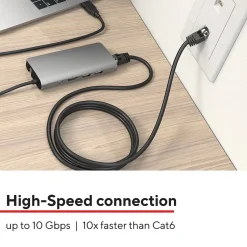 Ethernet Cables<Staples TECH 10' Cat 7 Ethernet Cable, Male to Male, Black (ST62461)