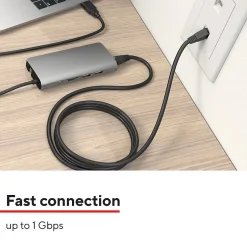 Ethernet Cables<Staples TECH 50' Cat-6 Ethernet Cable, Male to Male, Black (ST62448)