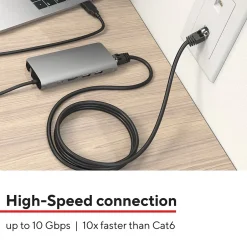 Ethernet Cables<Staples TECH 20 ft. Cat 7 Ethernet Cable, Male to Male, Black (ST62462)