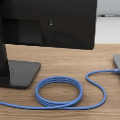 Ethernet Cables<Staples TECH 7 ft. Cat-6 Ethernet Cable, Male to Male, Blue (ST62454)