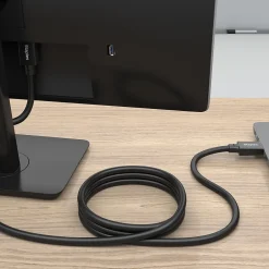 Hdmi Cables<Staples TECH 25 ft. HDMI to HDMI Audio/Video Cable, Male to Male, Black (ST62476)