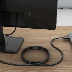 Usb Cables<Staples TECH 6 ft. USB-A to Micro USB Type B Cable, Male to Male, Black (ST62441)