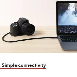 Usb Cables<Staples TECH 3.3 ft. USB-C to Micro USB Type-B Audio/Video Cable, Male to Male, Black (ST62445)