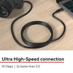 Usb Cables<Staples TECH 3.3 ft. USB-C to Micro USB Type-B Audio/Video Cable, Male to Male, Black (ST62445)