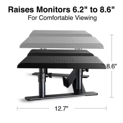 Staples TECH Adjustable Dual Monitor Stands, Up to 24