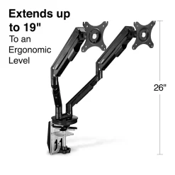 Staples TECH Adjustable Dual Arms, Up to 30