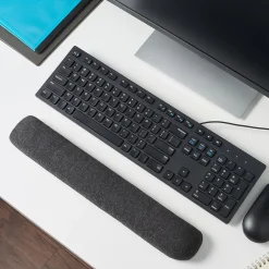 Staples TECH Beaded Non-Skid Wrist Rest, Black/Gray (23943)* Ergonomic Wrist Rests