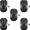 Staples TECH Wireless Ambidextrous Optical USB Mouse, Black, 5/Pack (ST62601-5pk-VB)* Mice