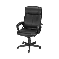 Sale Turcotte Ergonomic Luxura Swivel Computer and Desk Chair, Black (61303-CC) Office Chairs
