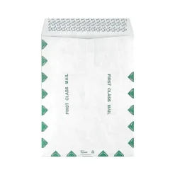Staples Tyvek EasyClose Catalog Envelopes, 10"L x 13"H, White with Green Diamond Border, 100/Box (SPL17173)* Catalog