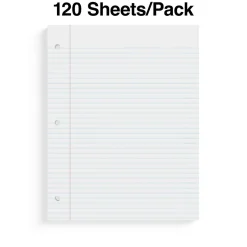 Staples ® Wide Ruled Filler Paper, 8